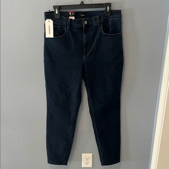 Express Blue Skinny Jeans - Picture 2 of 7